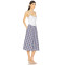 Casual Simplicity Freshness High quality Custom Logo Checkered Adjustable shoulder strap Midi Dress