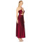 Sexy cross-neckline Halter-neck Side split Sleeveless Backless Woman's Long dress