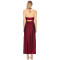 Sexy cross-neckline Halter-neck Side split Sleeveless Backless Woman's Long dress