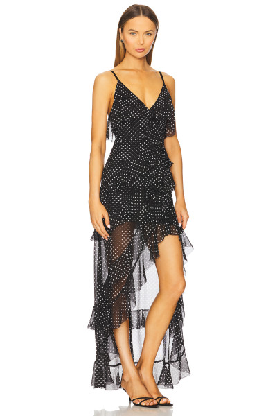 New Fashion Summer Custom logo Sleeveless Backless V neck Sexy Woman's High low Dress