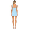 Sexy Sleeveless Backless Skirt with Side Pockets Chiffon Front Patch Pockets for Ladies Mini Skirt