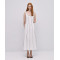 2025 New Design Deep round neckline Back Invisible Zipper Sleeveless Woman's Midi Dress