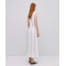 2025 New Design Deep round neckline Back Invisible Zipper Sleeveless Woman's Midi Dress