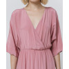 New Design Fashionable Mid-sleeveless V-neck Side split Casual Elegant Woman's dress