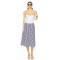 Casual Simplicity Freshness High quality Custom Logo Checkered Adjustable shoulder strap Midi Dress