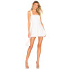Best selling Customizable Elegant Sleeveless White Ruffled Hem Mini Sundress for Women