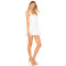 Best selling Customizable Elegant Sleeveless White Ruffled Hem Mini Sundress for Women