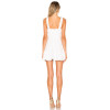 Best selling Customizable Elegant Sleeveless White Ruffled Hem Mini Sundress for Women