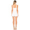 Best selling Customizable Elegant Sleeveless White Ruffled Hem Mini Sundress for Women
