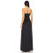 Fashion Forward Off Shoulder Open Back Pleated Satin Skirt in Boned Plain Weave for Women