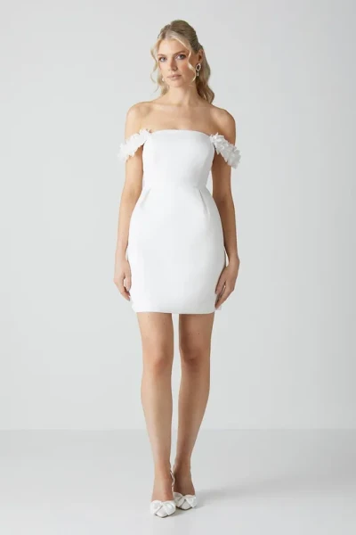 Women's Fashion Off Shoulder Solid Color Hip Wrap Ruffle High Waist Lady Dresses