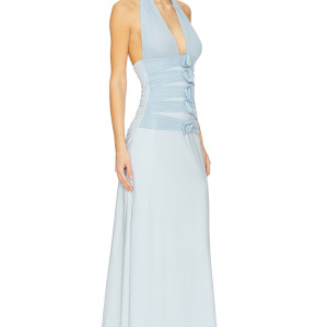 Fashionable Halter neck New Design Sexy Gentle Backless Elegant Woman's Long Dress