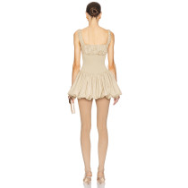 2025 New Fashion Durable Lightweight Camisole Dress Square neck Sexy Elegant Woman's Dress