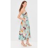 Customized High Quality Off Shoulder Open Back Irregular Pattern Print Midi Casual Dress