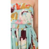 Customized High Quality Off Shoulder Open Back Irregular Pattern Print Midi Casual Dress