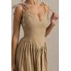 Customized High Quality Elegant Side split V neck Camisole Sexy Woman's Maxi Dress