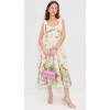 Women's Cute Vacation Style  Square Open Back High Waist Artwork Print Casual Dress