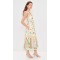 Women's Cute Vacation Style  Square Open Back High Waist Artwork Print Casual Dress