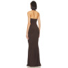 2025 New Style Sexy Halter Neck High Collar Body Hugging Mermaid Style Maxi Dress for Women
