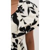 2025 New Fashion Elegant V-Neck Short Puff Sleeves High Waist Floral Print Women Dress