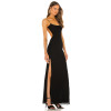 Sleek Modern Chic Backless Elegant Glamorous Sophisticated Side split Ladies Dress