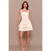 Romantic Sweet Dainty Lacy Ruffled Square neck Charming Graceful Mini Dress