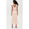 Cute Women Summer V-Neck Open Back Slim Tight Waist Cocktail Print  Casual Dress
