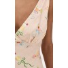 Cute Women Summer V-Neck Open Back Slim Tight Waist Cocktail Print  Casual Dress