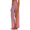 Exquisite Mesh Maxi Skirt Sheer Elegance Side Slit Sexy Elegant Woman's Maxi Skirt