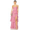 Romantic Elegant Casual Flowy Side split Floral printed Custom Logo Woman’s Long Dress