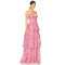 Romantic Elegant Casual Flowy Side split Floral printed Custom Logo Woman’s Long Dress