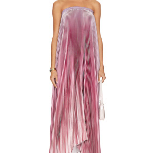 2025 Sunny Strapless Pleated Maxi Dress Elegant Elegance Off shoulder Vibrant Woman’s Dress