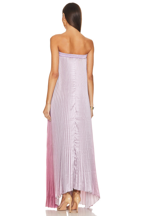 2025 Sunny Strapless Pleated Maxi Dress Elegant Elegance Off shoulder Vibrant Woman’s Dress