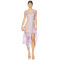 2025 Fashionable Embroidered Enchanted Sexy Side split Asymmetrical Hem Midi Dress