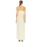 Elegant Women's Slim High Slit Pleated Satin Solid Color Camisole Evening Dress