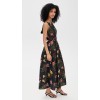 Elegant Sexy Formal Boat Neck Sleeveless Backless Floral Print Evening Women Party Dress