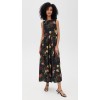 Elegant Sexy Formal Boat Neck Sleeveless Backless Floral Print Evening Women Party Dress