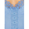 2025 Hot Sale Exquisite Lightweight Poplin fabric Asymmetrical Hem Lace Embellished V neck dress