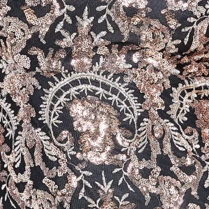 Women's Elegant One Shoulder Slim High Waist Hip Wrap Sequin Embroidered Evening Dress