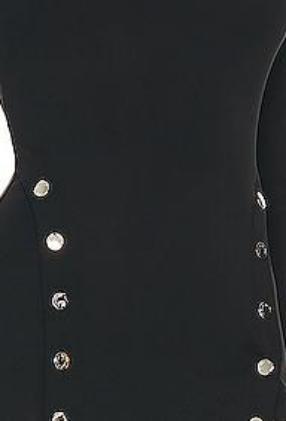 Hot Sale Long Sleeve High quality Bodycon Dress  Studded Slit Detail Woman's Midi Dress