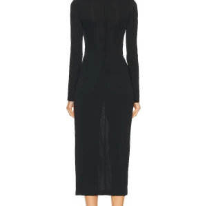 Hot Sale Long Sleeve High quality Bodycon Dress  Studded Slit Detail Woman's Midi Dress