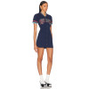 New Design Classic Baseball style Button Front Embroidery Fashionable Woman's Mini Dress