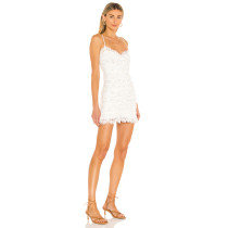 2025 Latest Style Fashionable Exquisite Lace Spaghetti Strap Mini Dress for Women