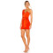 Best Selling Elegant Stylish One Shoulder Red Dress Large Bow Waist Women Mini Skirt