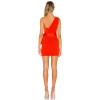 Best Selling Elegant Stylish One Shoulder Red Dress Large Bow Waist Women Mini Skirt