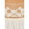 Exquisite Lace Embroidered Square Necked Sweet Loose White Mini Dress For Women