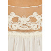 Exquisite Lace Embroidered Square Necked Sweet Loose White Mini Dress For Women