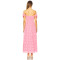 Fashion Forward Hot Selling Sweet Convertible Off The Shoulder Floral Eyelet Fabric Long Dress