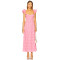 Fashion Forward Hot Selling Sweet Convertible Off The Shoulder Floral Eyelet Fabric Long Dress