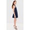 2025 Hot Sale New Design Pleated Halter neck Bow Trim Sleeveless Backless Woman's Mini Dress